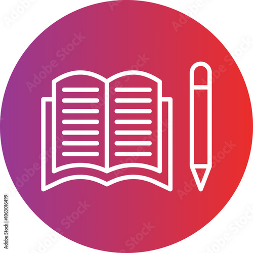 Homework icon style