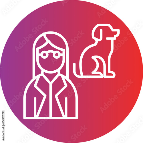 Female Vet icon style