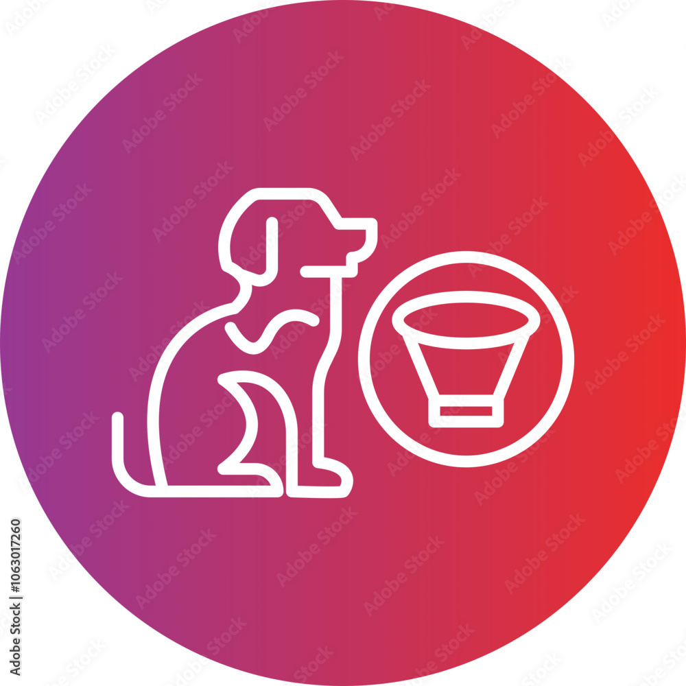 Dog Cone icon style Dog Cone icon style