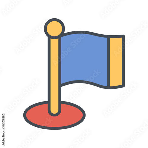 Flagpole Vector Icon