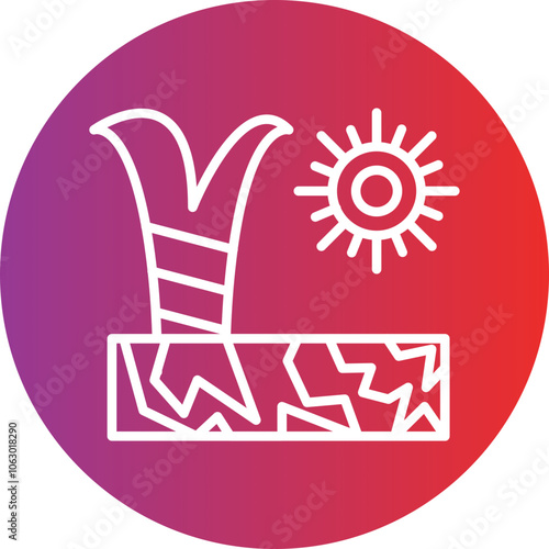 Drought icon style