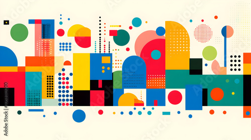 Colorful Geometric Abstract Background