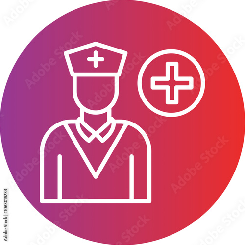 Caregiver Male icon style