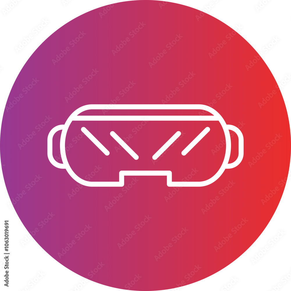 Protective Goggle icon style Protective Goggle icon style