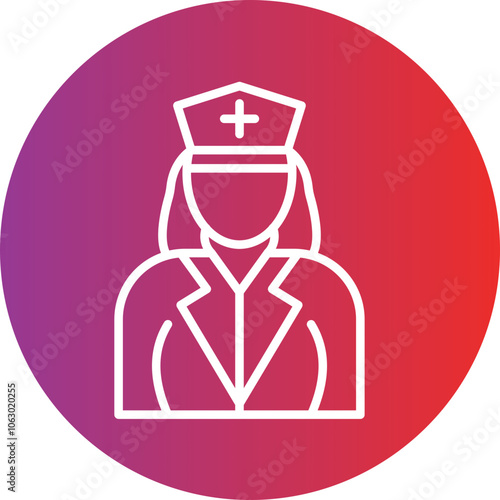 Paramedic Female icon style