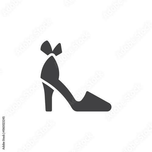 Bridal shoes vector icon
