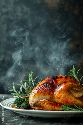 Wallpaper Mural Festive delight: barbecue turkey with a delicious smoky aroma Torontodigital.ca