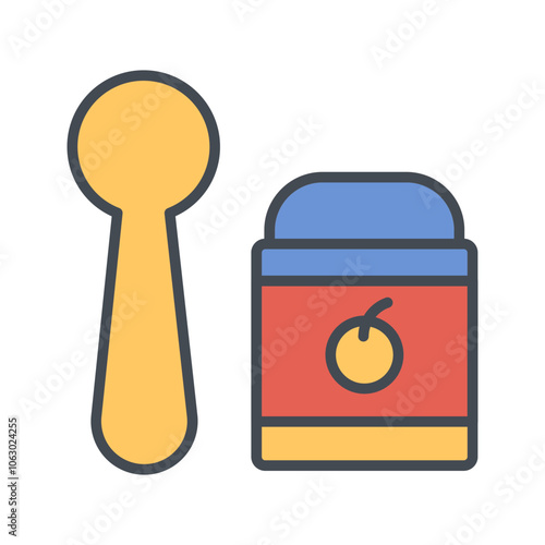 Feeding Spoons Vector Icon