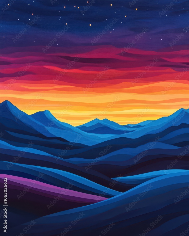 Serene Desert Landscape Beneath a Starlit Sky, Captivating in Its Tranquil Stillness and Expansive Beauty Serene Desert Landscape Beneath a Starlit Sky, Captivating in Its Tranquil Stillness and Expansive Beauty