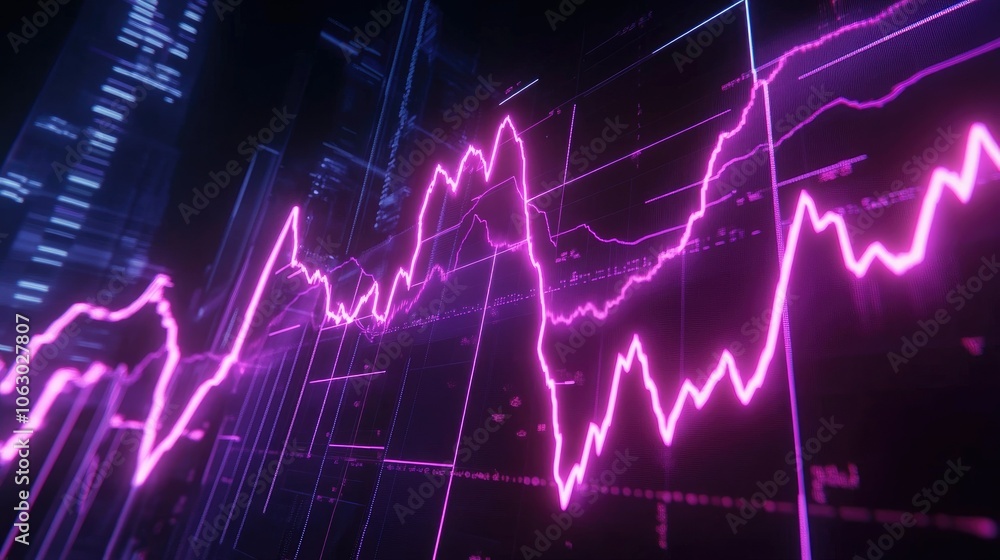 Abstract Digital Data Visualization in Neon Colors Abstract Digital Data Visualization in Neon Colors