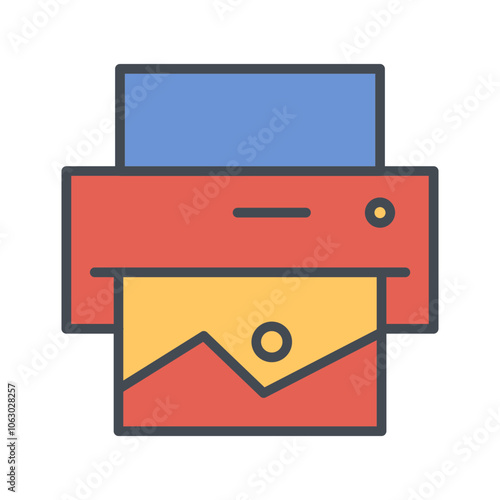 Photo Printing Vector Icon