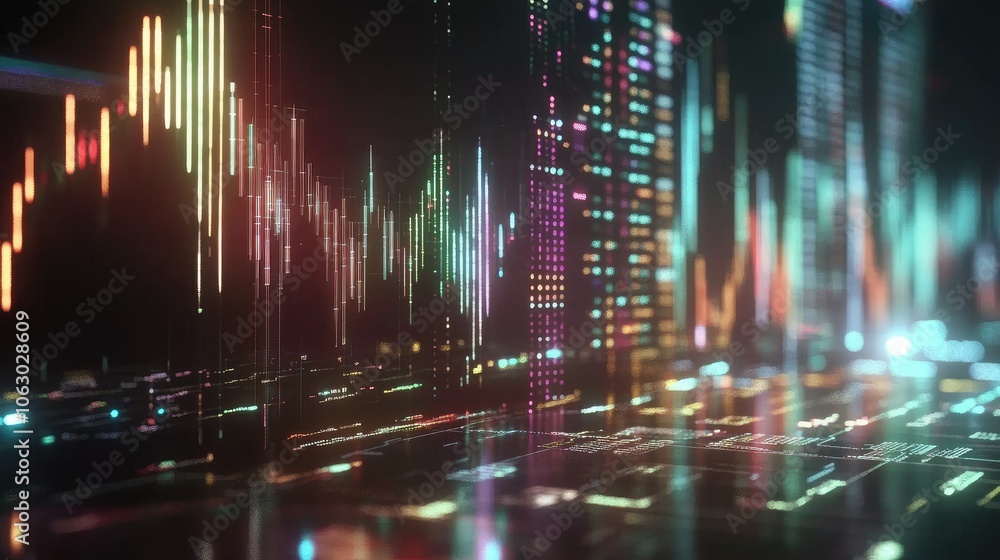 Colorful Digital Data Visualization Background Colorful Digital Data Visualization Background