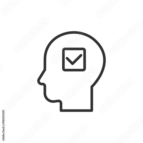 Voter, icon in line design. Voter, election, ballot, participation, civic, rights, choice on white background vector. Voter editable stroke icon