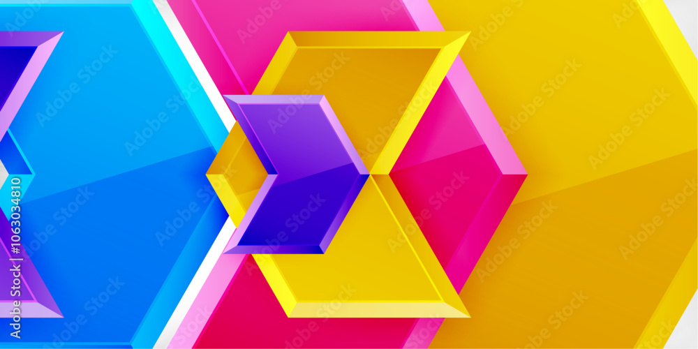 Vector 3d arrow techno design template Vector 3d arrow techno design template