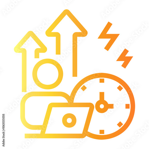 promotion Line Gradient Icon