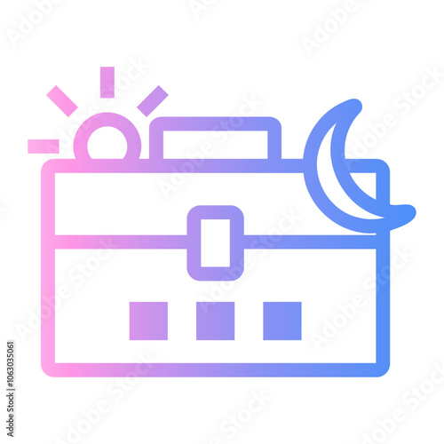 overwork Line Gradient Icon