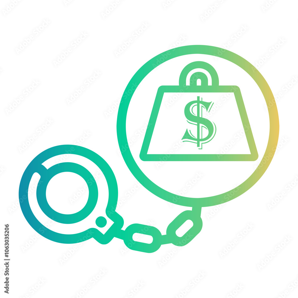 workaholic Line Gradient Icon workaholic Line Gradient Icon
