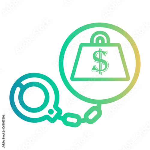 workaholic Line Gradient Icon