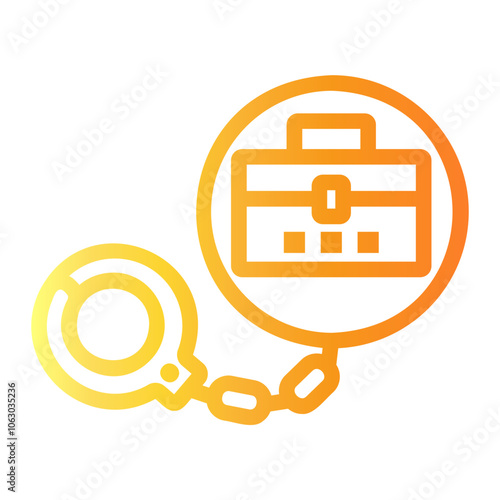 workaholic Line Gradient Icon