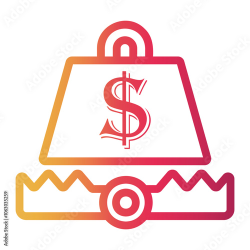 balance Line Gradient Icon