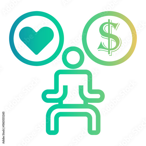 balance Line Gradient Icon