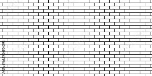 White brick blank home wall construction texture copy for space stucco panorama white tiles and black joint texture. pavement road white brick wall used for background.	
