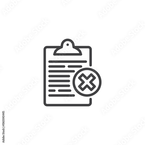 Non-Conformance Report line icon