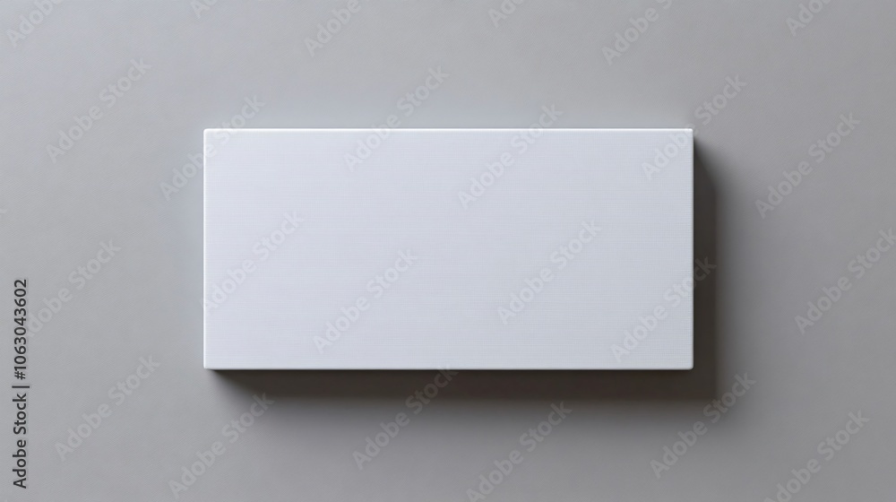 White Box Mockup on Gray Background White Box Mockup on Gray Background