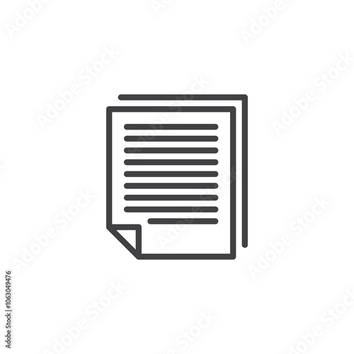 Documentation line icon
