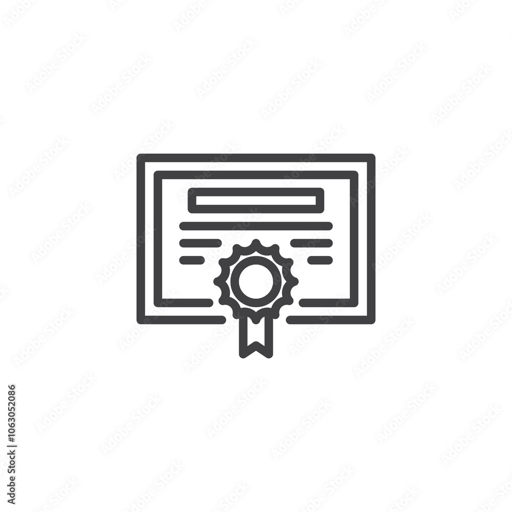 Quality Certification line icon Quality Certification line icon