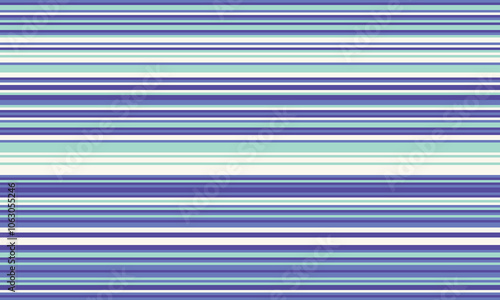 Geometric stripes seamless vector pattern with horizontal lines in varied colours, creating an abstract background. Ideal for textile design, wallpaper, or graphic prints.