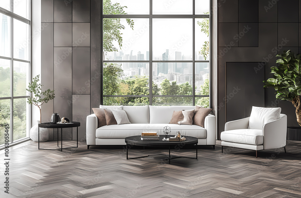 Fototapeta premium Modern home scene