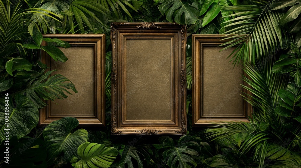 Three wooden baroque frames Three wooden baroque frames
