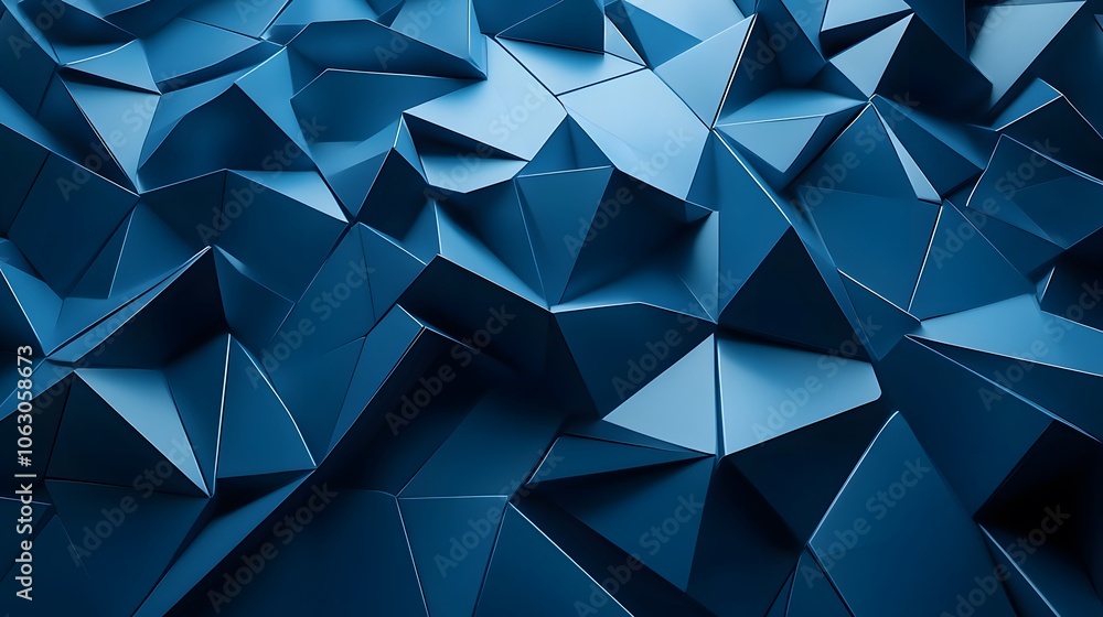 Abstract Deep Blue Triangular Geometric Pattern Abstract Deep Blue Triangular Geometric Pattern