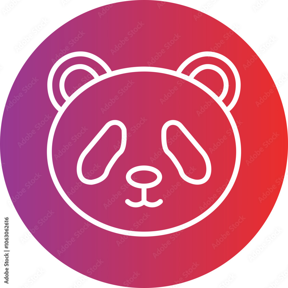 Panda Vector Icon Style Panda Vector Icon Style