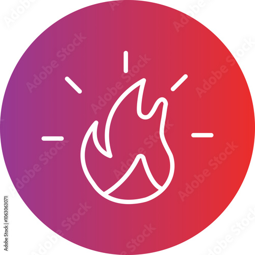 Fire Vector Icon Style