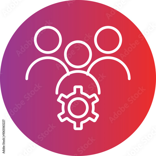 Support Group Vector Icon Style