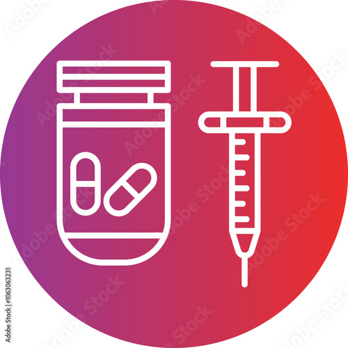 Steroids Vector Icon Style