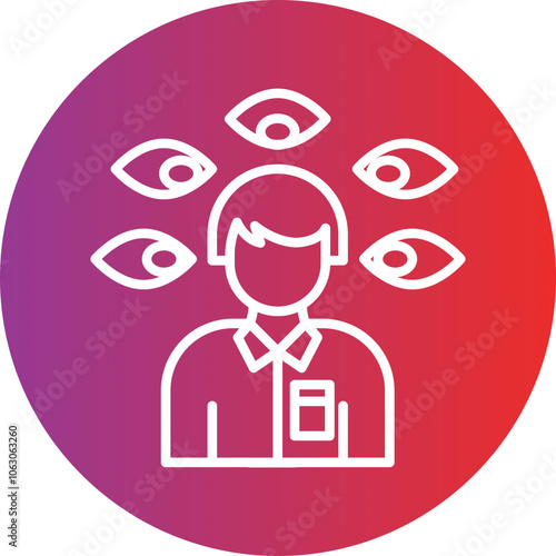 Paranoia Vector Icon Style