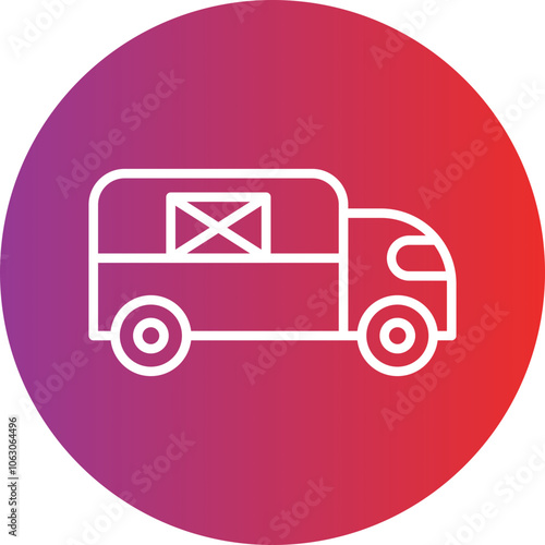 Courier Service Vector Icon Style