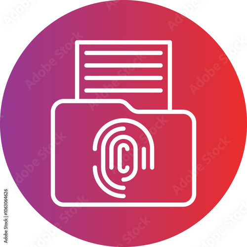 Biometric Data Vector Icon Style