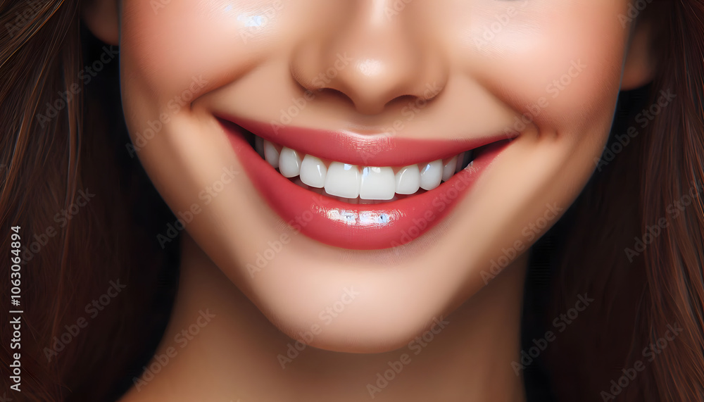 Fototapeta premium 치아가 드러나게 환한 미소