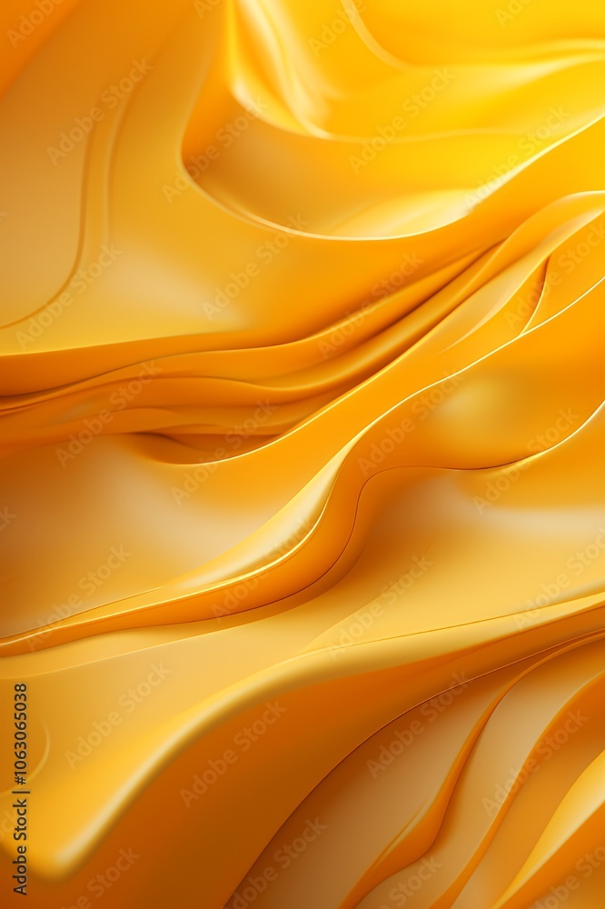 Fototapeta premium Abstract yellow wavy background. (1)