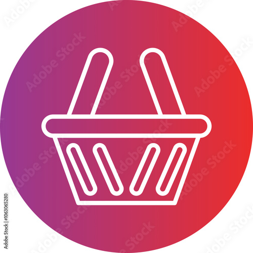 Basket Vector Icon Style