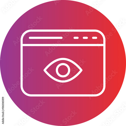 Views Vector Icon Style