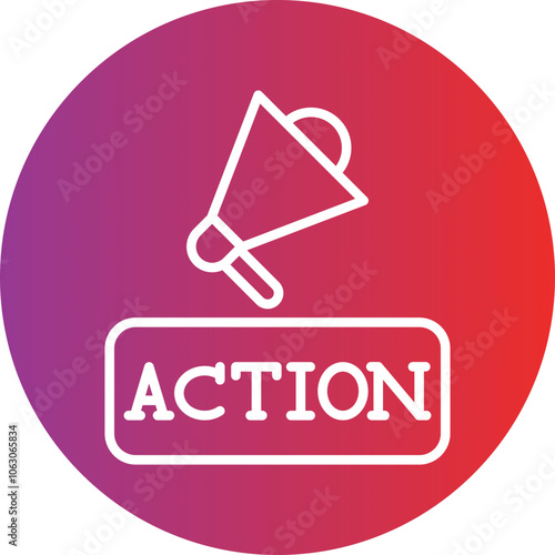 Call To Action Vector Icon Style