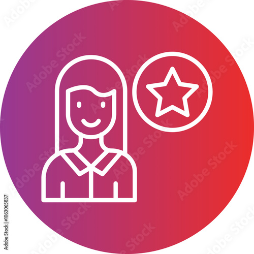 Influencer Relations Vector Icon Style