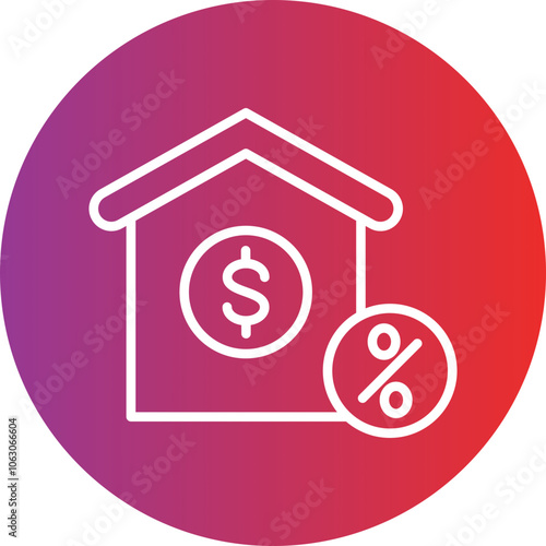 Loan to Value Vector Icon Style