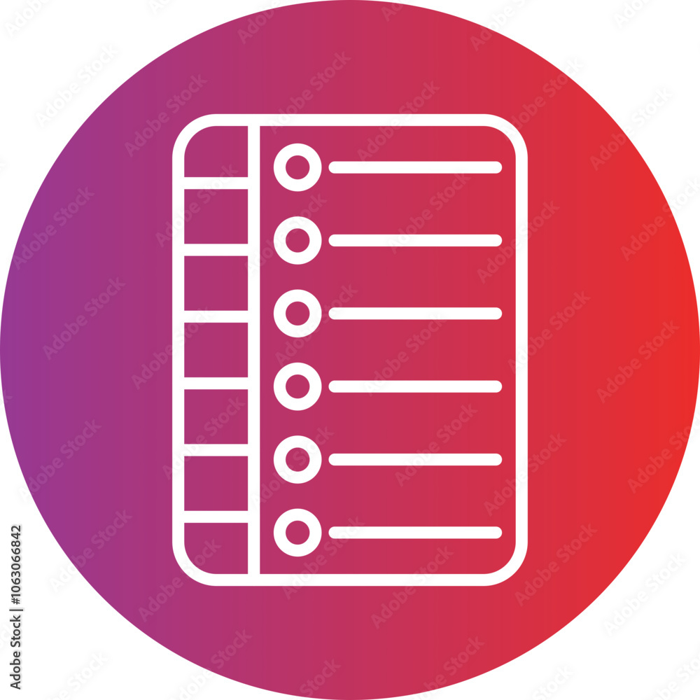Orders List Vector Icon Style Orders List Vector Icon Style