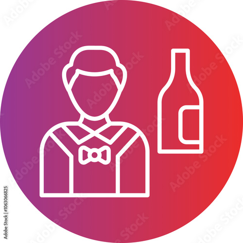 Barkeeper Vector Icon Style
